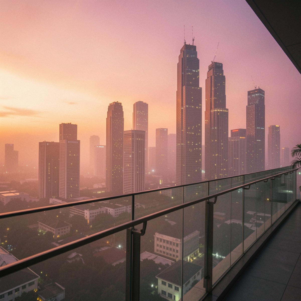 Senja di gang, dekat rumah Senja Utara.